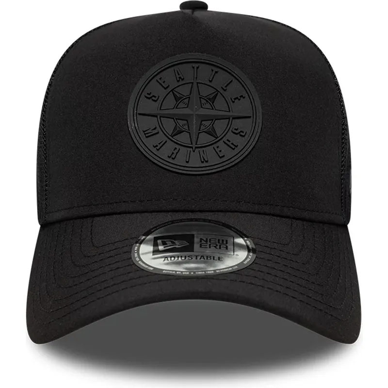 lippikset-kaareva-rekka-musta-snapback-a-frame-sport-seattle-mariners-mlb-new-era