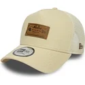 lippikset-kaareva-rekka-beige-snapback-a-frame-denim-leather-patch-new-era