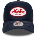 lippikset-kaareva-rekka-laivastonsininen-snapback-a-frame-oval-foam-patch-new-era