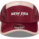 cap-kaareva-5-panel-red-adjustable-strap-runner-new-era