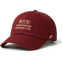 homenage-curved-brim-ny-dreams-just-kids-the-90s-maroon-adjustable-cap
