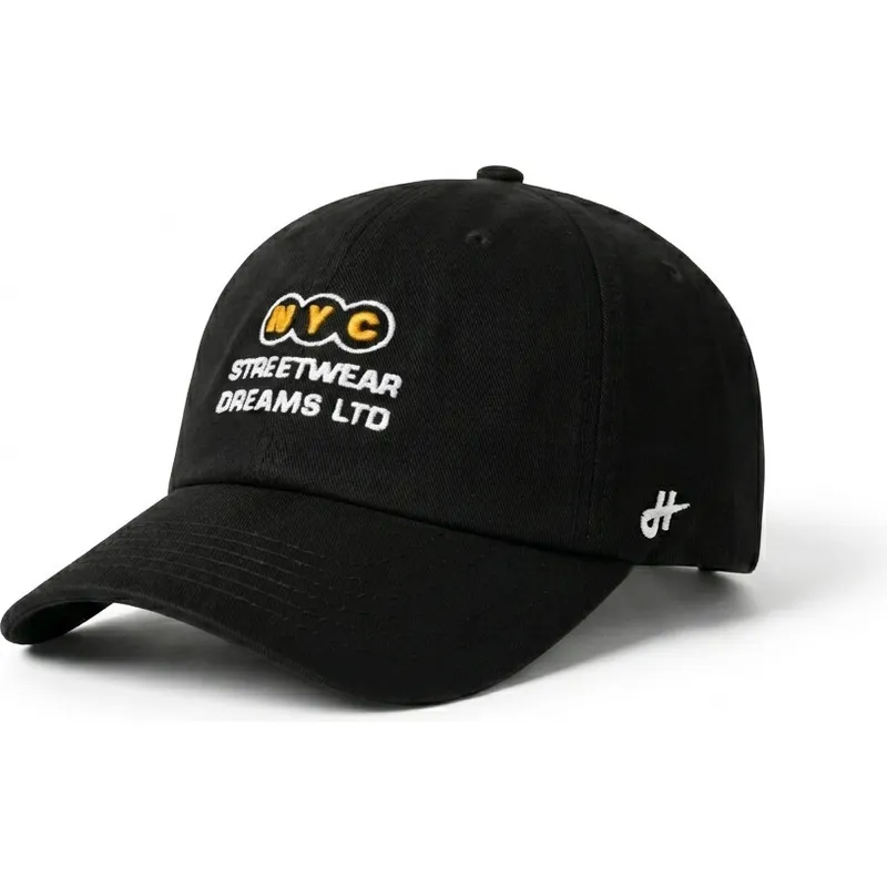 homenage-curved-brim-ny-dreams-just-kids-the-90s-black-adjustable-cap