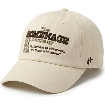 Homenage Curved Brim Statue Just Kids The 90s Beige Adjustable Cap