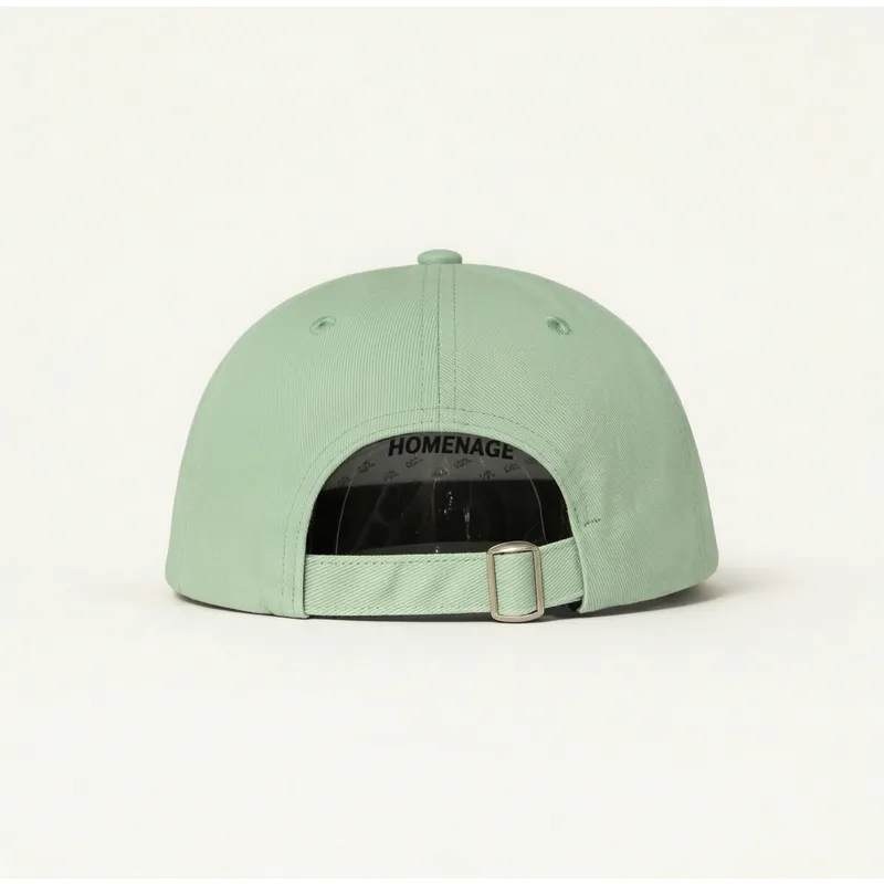 homenage-curved-brim-merch-merchandising-the-90s-light-green-adjustable-cap