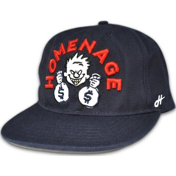 Cap litteä navy blue snapback The Snap Homenage