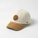 homenage-curved-brim-suede-resort-sport-the-90s-beige-and-brown-adjustable-cap