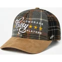 homenage-curved-brim-plaid-players-sport-the-ball-multicolor-snapback-cap