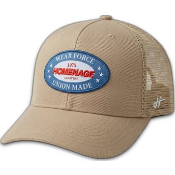 Cap kaareva beige snapback The Trucker Homenage