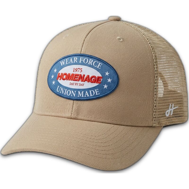 lippikset-kaareva-rekka-beige-snapback-the-trucker-union-workwear-the-homenage