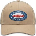 lippikset-kaareva-rekka-beige-snapback-the-trucker-union-workwear-the-homenage