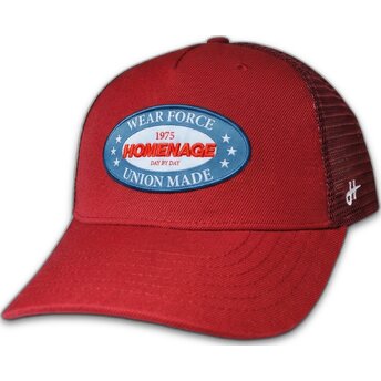 Cap kaareva red snapback The Trucker Homenage
