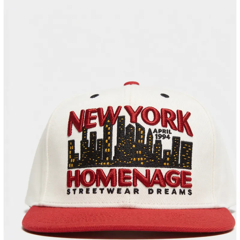 homenage-flat-brim-nysky-skylines-the-snap-beige-and-red-snapback-cap