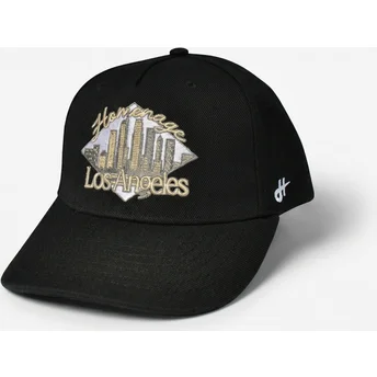 Homenage Curved Brim LASKY Skylines The Retro Black Snapback Cap