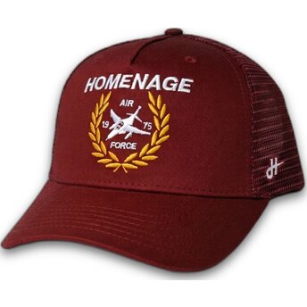 Cap kaareva red snapback The Trucker Homenage