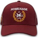lippikset-kaareva-rekka-punainen-snapback-the-trucker-jet-military-surplus-the-homenage