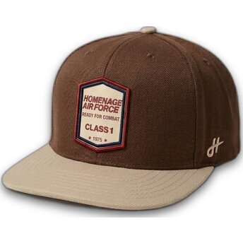 Cap litteä brown snapback The Retro Homenage