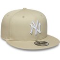 lippikset-littea-beige-snapback-9fifty-league-essential-new-york-yankees-mlb-new-era