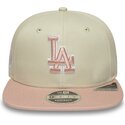 cap-littea-beige-snapback-rosa-9fifty-original-fit-world-series-patch-los-angeles-dodgers-mlb-new-era