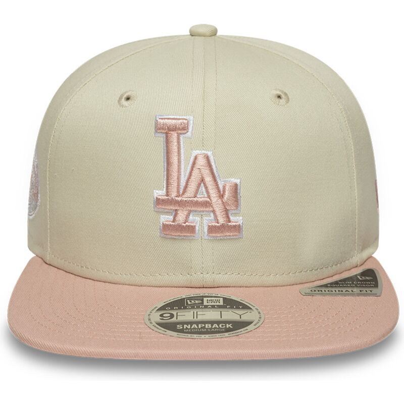 cap-littea-beige-snapback-rosa-9fifty-original-fit-world-series-patch-los-angeles-dodgers-mlb-new-era