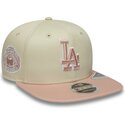 cap-littea-beige-snapback-rosa-9fifty-original-fit-world-series-patch-los-angeles-dodgers-mlb-new-era