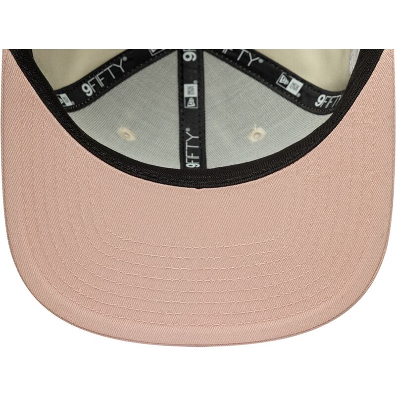 lippikset-littea-beige-snapback-rosa-9fifty-original-fit-world-series-patch-los-angeles-dodgers-mlb-new-era