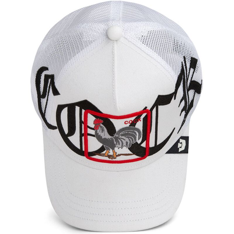 lippikset-kaareva-rekka-valkoinen-snapback-old-english-cock-the-farm-goorin-bros lippikset-kaareva-rekka-valkoinen-snapback-old-english-cock-the-farm-goorin-bros