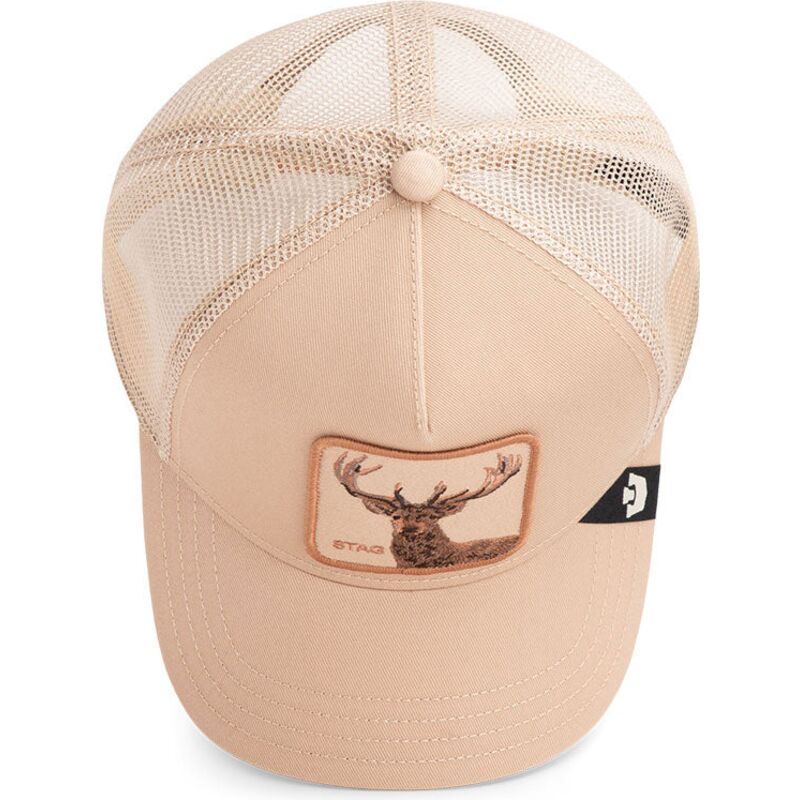 lippikset-kaareva-rekka-beige-snapback-blur-stag-the-farm-goorin-bros