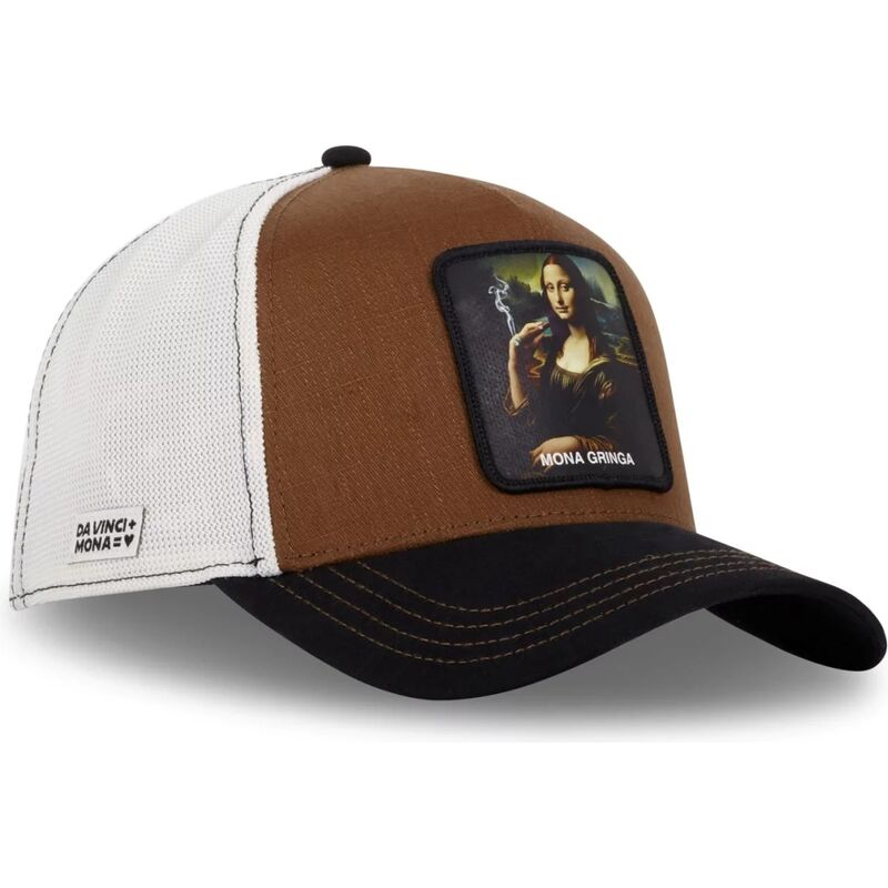 cap-kaareva-brown-snapback-mona-lisa-famous-capslab cap-kaareva-brown-snapback-mona-lisa-famous-capslab