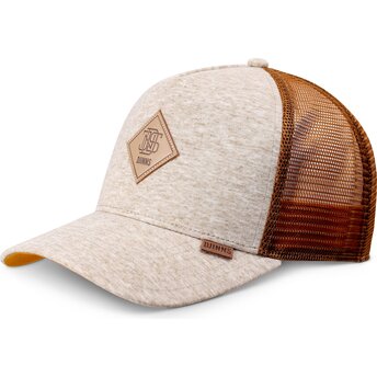 Lippikset kaareva rekka beige snapback HFT ColourMelange Djinns