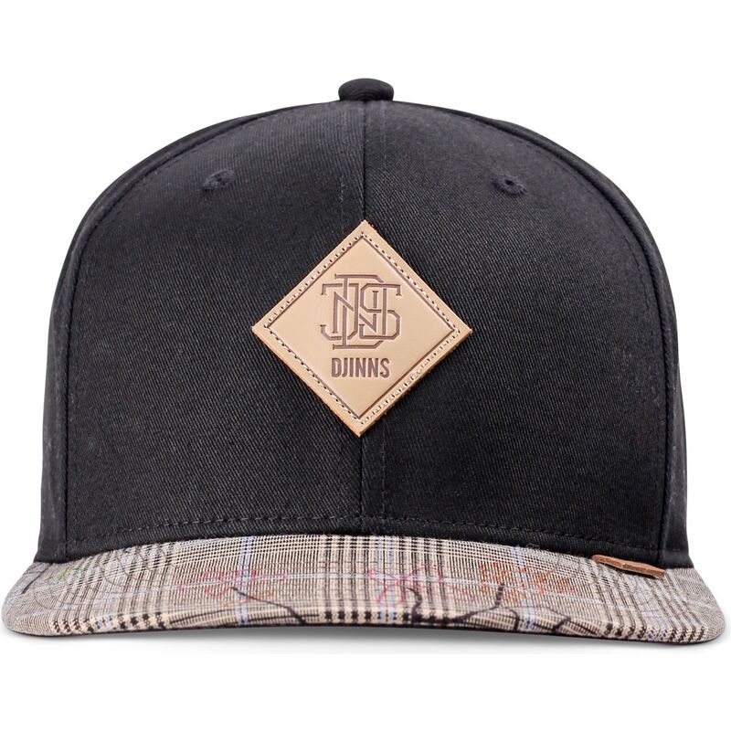 lippikset-littea-musta-snapback-crinklecheck-rev-djinns lippikset-littea-musta-snapback-crinklecheck-rev-djinns