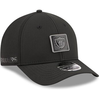 Lippikset kaareva musta snapback 9FORTY M-Crown Training Pack 2026 Las Vegas Raiders NFL New Era