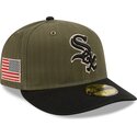 lippikset-kaareva-vihrea-istuva-59fifty-pre-curved-american-herringbone-chicago-white-sox-mlb-new-era
