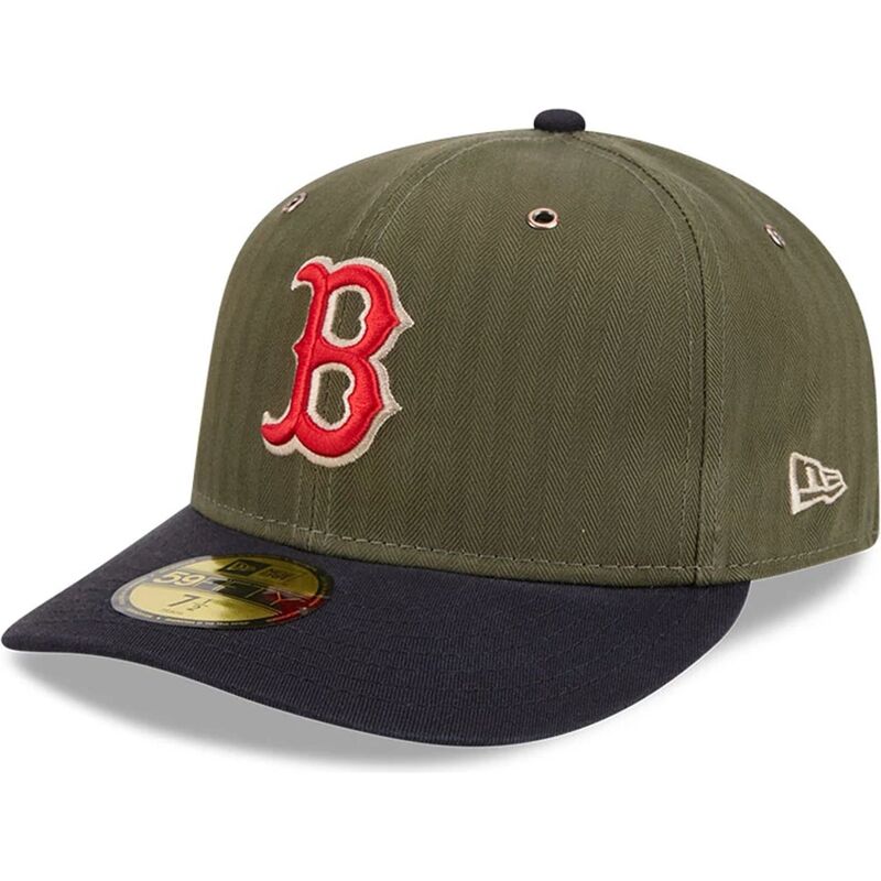 lippikset-kaareva-vihrea-istuva-59fifty-pre-curved-american-herringbone-boston-red-sox-mlb-new-era