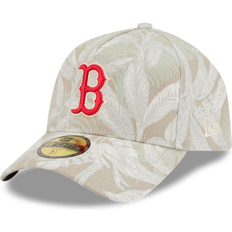 lippikset-kaareva-beige-istuva-59forty-a-frame-leafy-palm-boston-red-sox-mlb-new-era