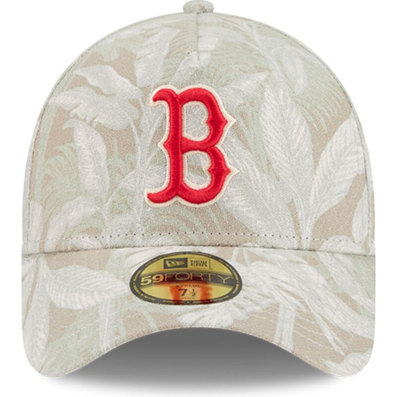 lippikset-kaareva-beige-istuva-59forty-a-frame-leafy-palm-boston-red-sox-mlb-new-era