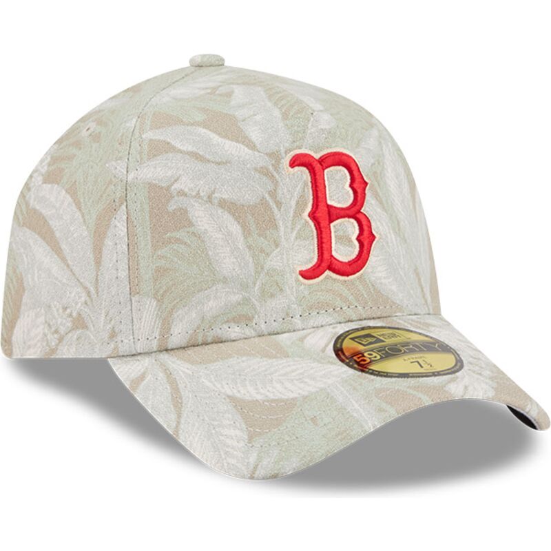 lippikset-kaareva-beige-istuva-59forty-a-frame-leafy-palm-boston-red-sox-mlb-new-era