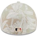 new-era-curved-brim-59forty-a-frame-leafy-palm-boston-red-sox-mlb-beige-fitted-cap