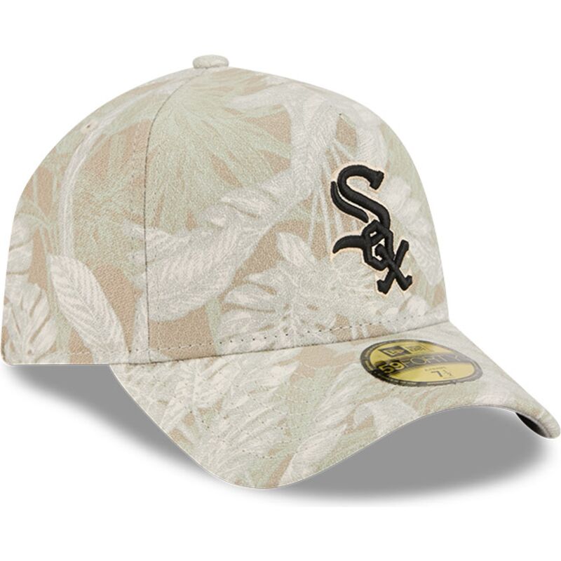 cap-kaareva-beige-ajustada-59forty-a-frame-leafy-palm-chicago-white-sox-mlb-new-era