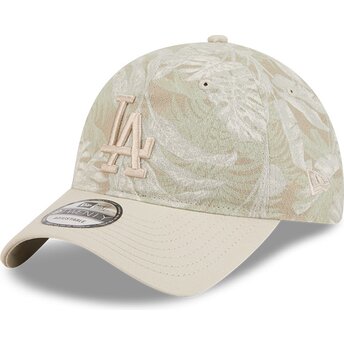 Lippikset kaareva beige säädettävä nauha 9TWENTY Leafy Palm Los Angeles Dodgers MLB New Era