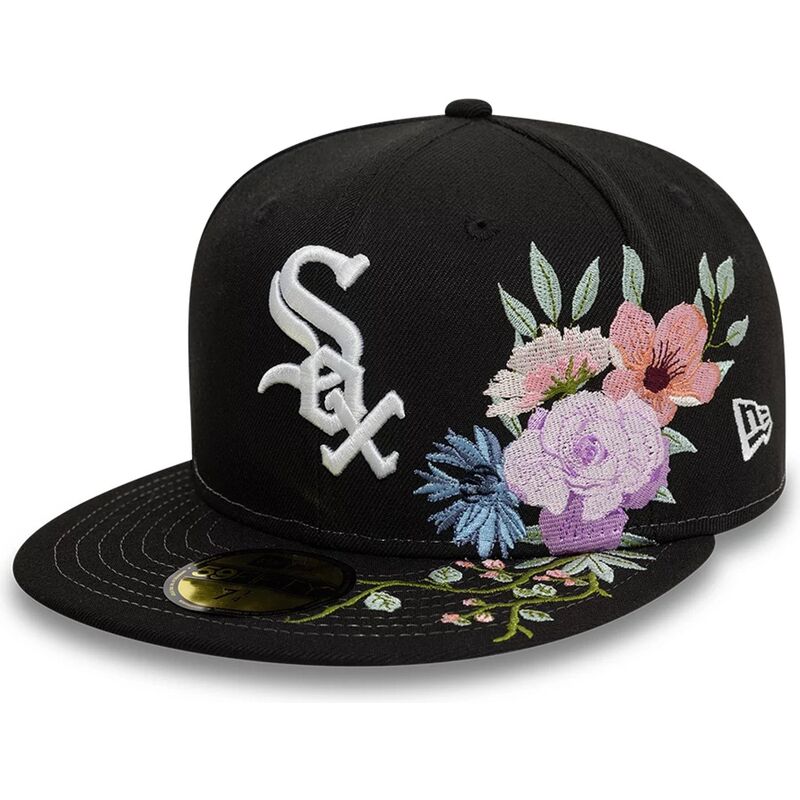 cap-littea-black-ajustada-59fifty-floral-chicago-white-sox-mlb-new-era cap-littea-black-ajustada-59fifty-floral-chicago-white-sox-mlb-new-era