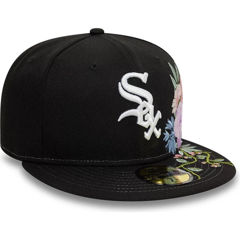 cap-littea-black-ajustada-59fifty-floral-chicago-white-sox-mlb-new-era cap-littea-black-ajustada-59fifty-floral-chicago-white-sox-mlb-new-era