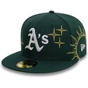 lippikset-littea-vihrea-istuva-59fifty-zodiac-oakland-athletics-mlb-new-era