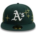 lippikset-littea-vihrea-istuva-59fifty-zodiac-oakland-athletics-mlb-new-era
