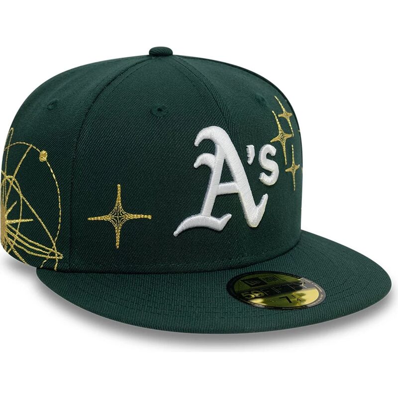 new-era-flat-brim-59fifty-zodiac-oakland-athletics-mlb-green-fitted-cap
