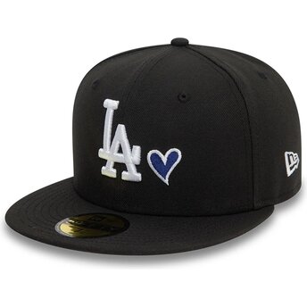 Cap litteä black ajustada 59FIFTY Heart Icon Los Angeles Dodgers MLB New Era