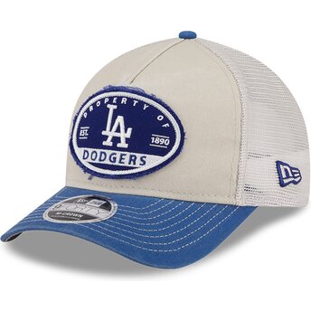 Lippikset kaareva rekka monivärinen snapback 9FORTY M-Crown A Frame Fray Los Angeles Dodgers MLB New Era