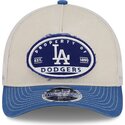new-era-9forty-m-crown-a-frame-fray-los-angeles-dodgers-mlb-beige-and-blue-trucker-hat