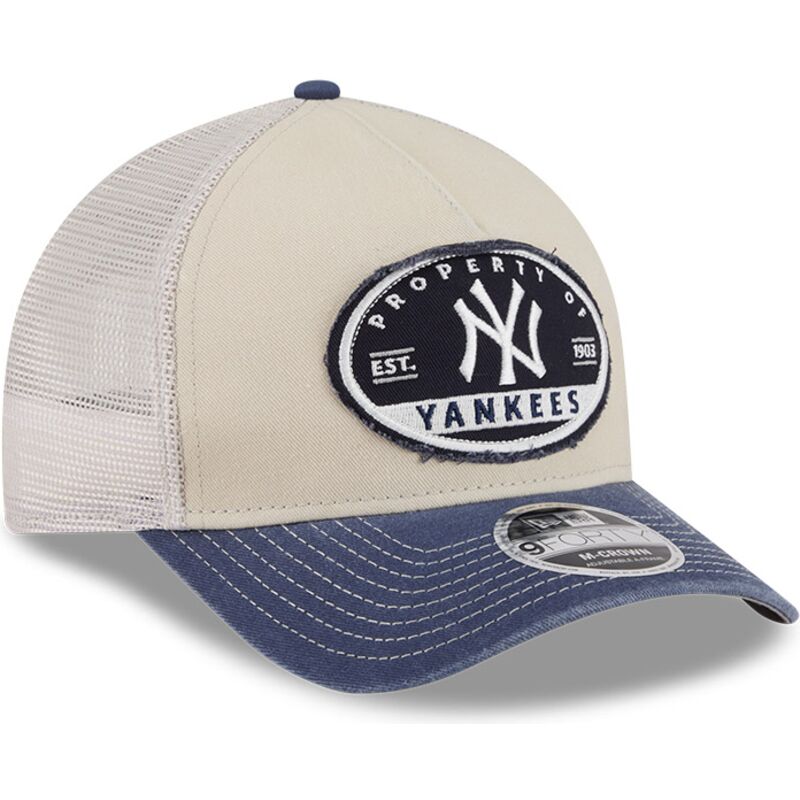lippikset-kaareva-rekka-monivarinen-snapback-9forty-m-crown-a-frame-fray-new-york-yankees-mlb-new-era