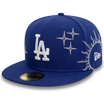 Cap litteä blue ajustada 59FIFTY Zodiac Los Angeles Dodgers MLB New Era