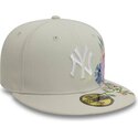 lippikset-littea-beige-istuva-59fifty-floral-new-york-yankees-mlb-new-era
